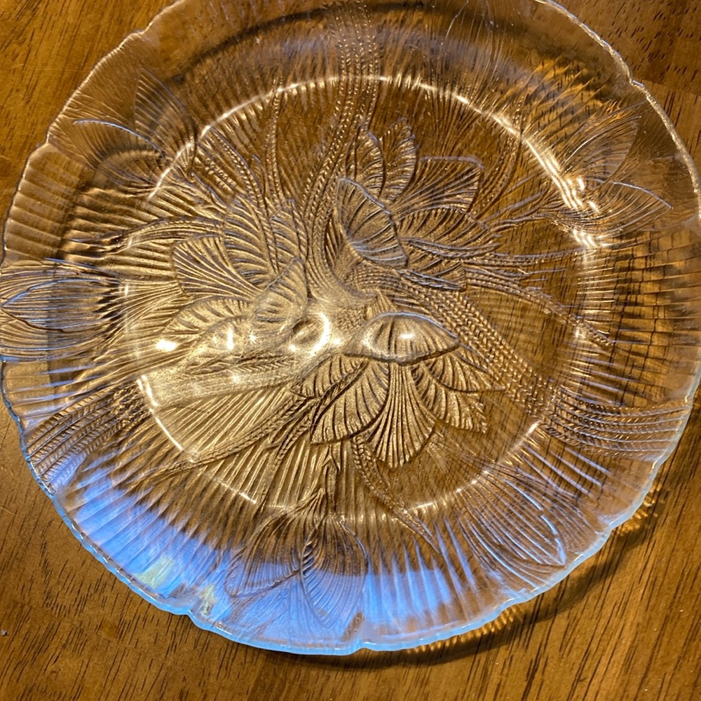ARCOROC set of 4 salad/dessertert plates. Canterbury Crocus. Excellent condition
